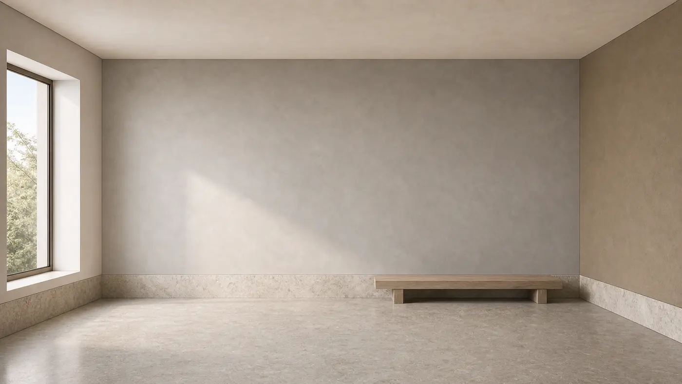 Minimal empty room material replacement