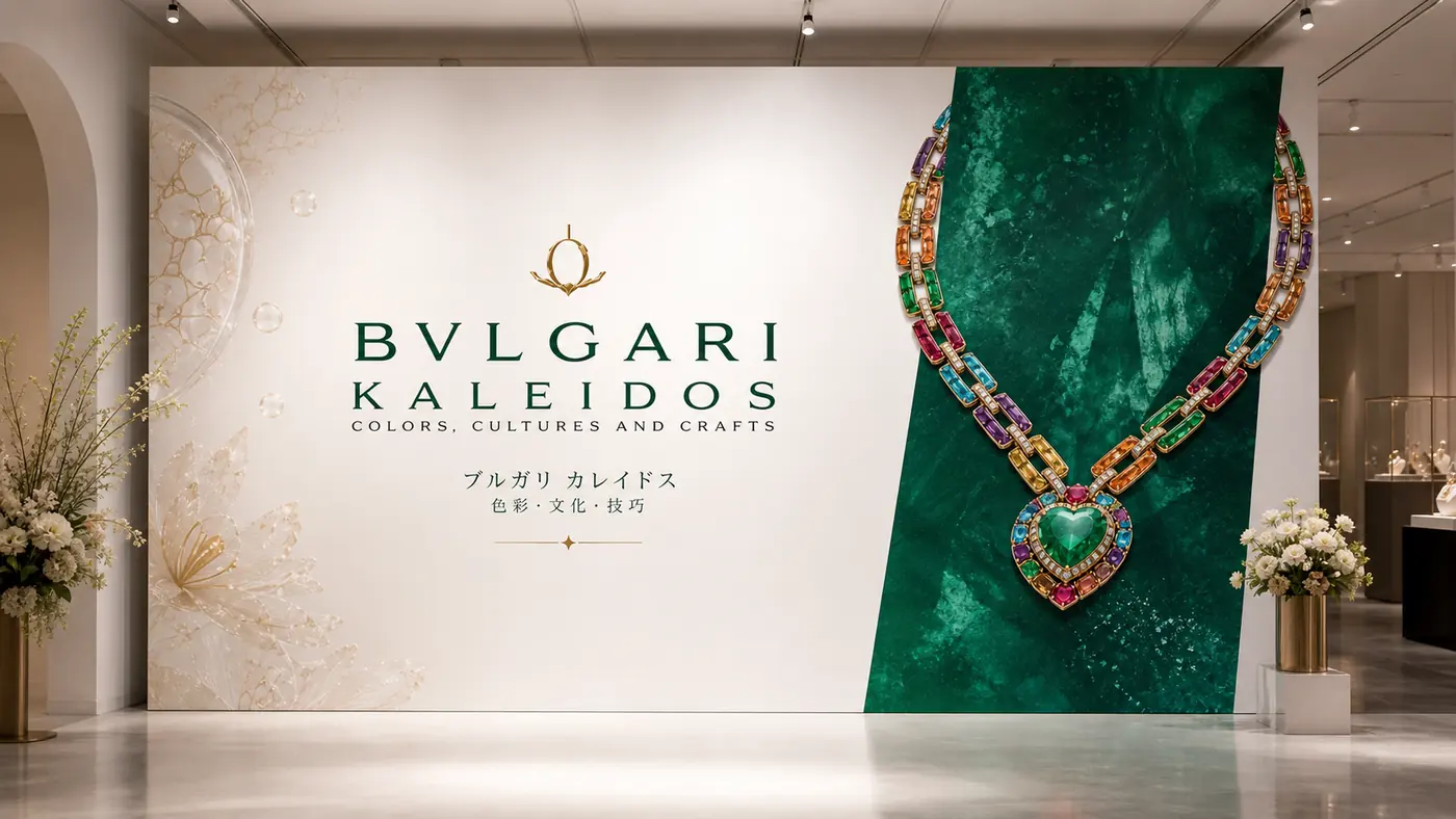 Bvlgari photo wall