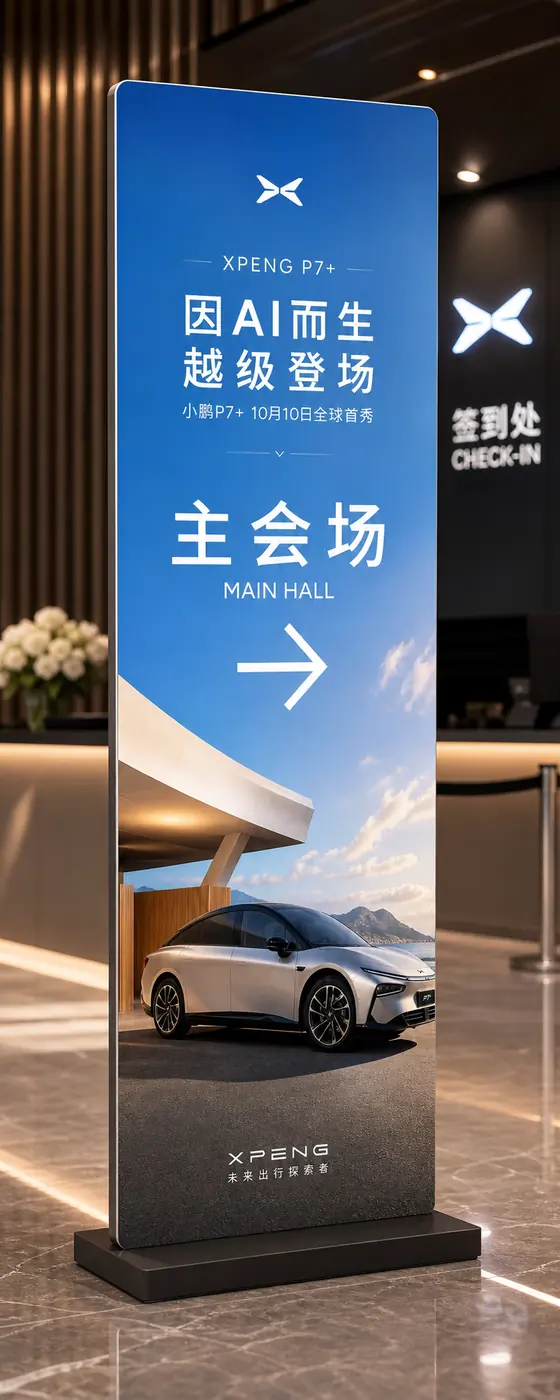 XPeng signage